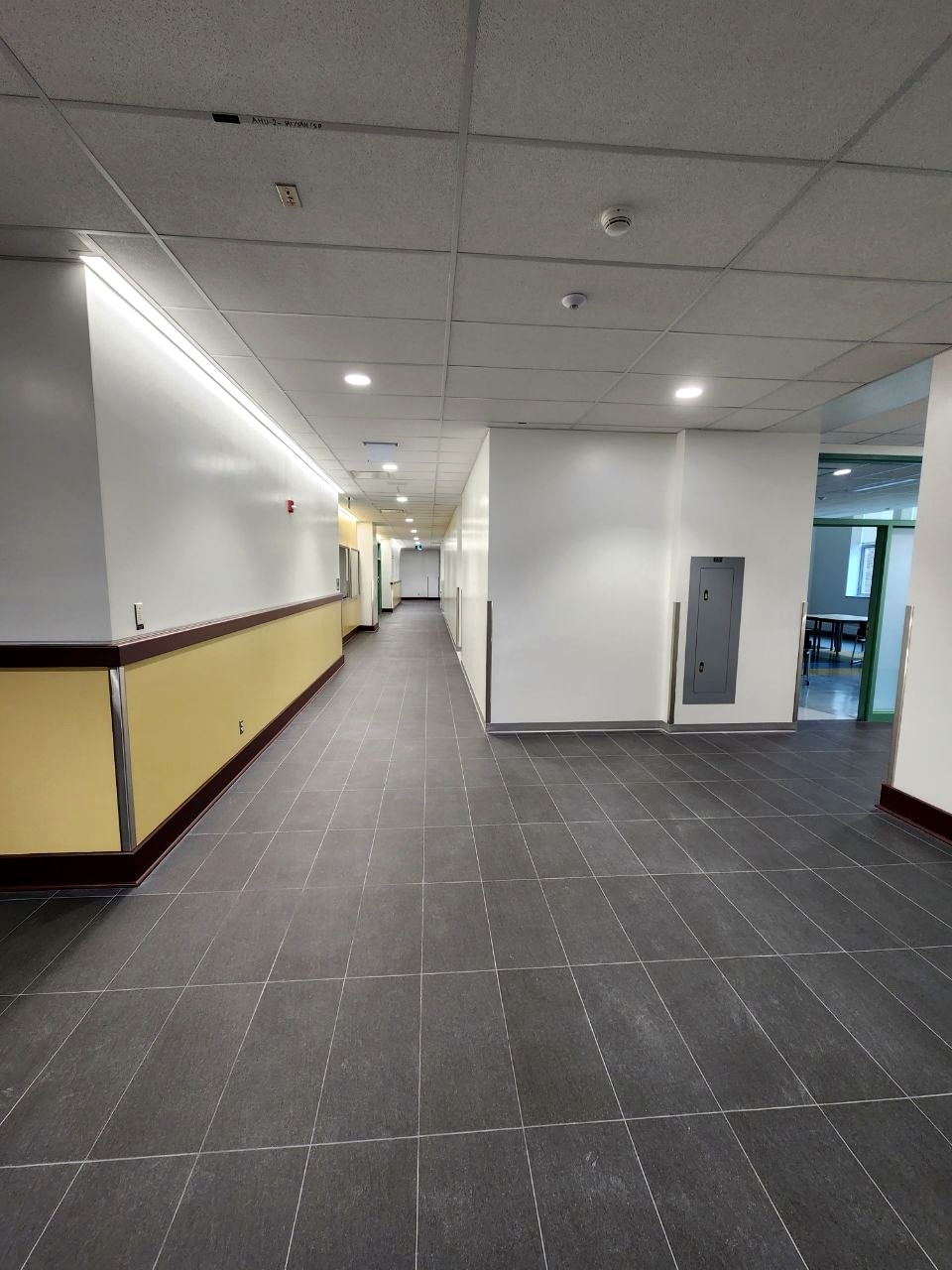 Finished commercial corridor