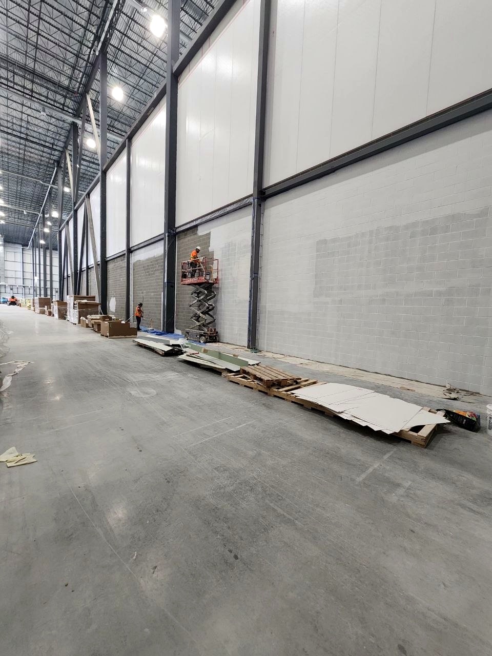 Large industrial wall painting